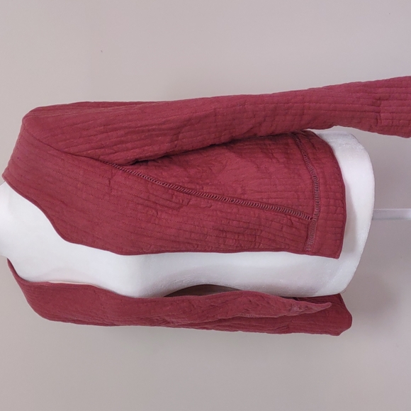 Anthropologie Akemi+Kin Jacket Red quilted jacket - Picture 2 of 11